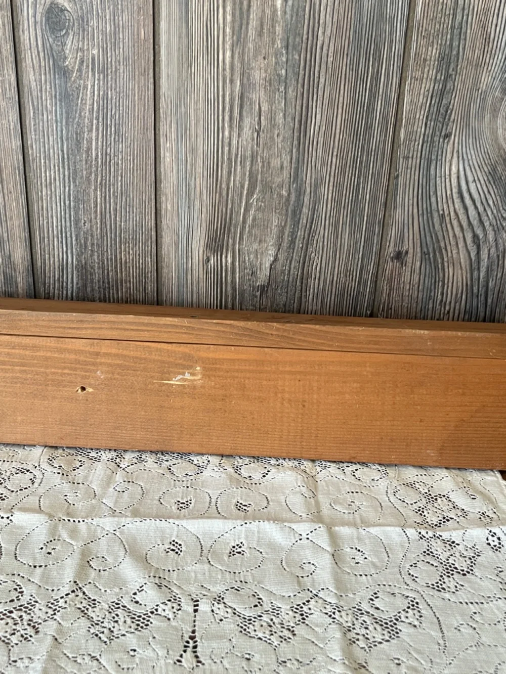 Wooden Wall Hook Rack in Brown - Unbranded